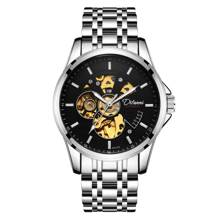 Mechanical Fully Automatic Fashion Hipster Luxury Steel Belt Watch